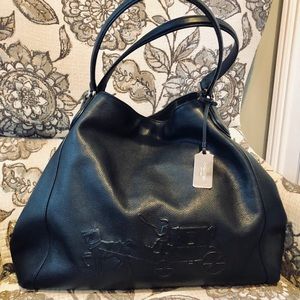 Coach Black Hobo Carriage Handbag Purse